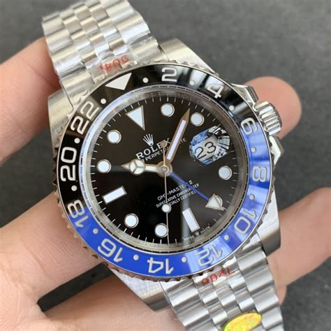 fake rolex gmt master ii batman|gmt master 2 black bezel.